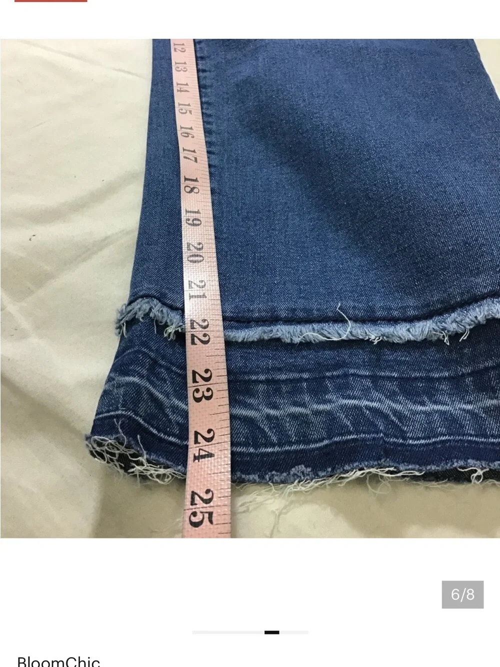 BloomChic Crop Denim Jeans in Medium Blue size 16
